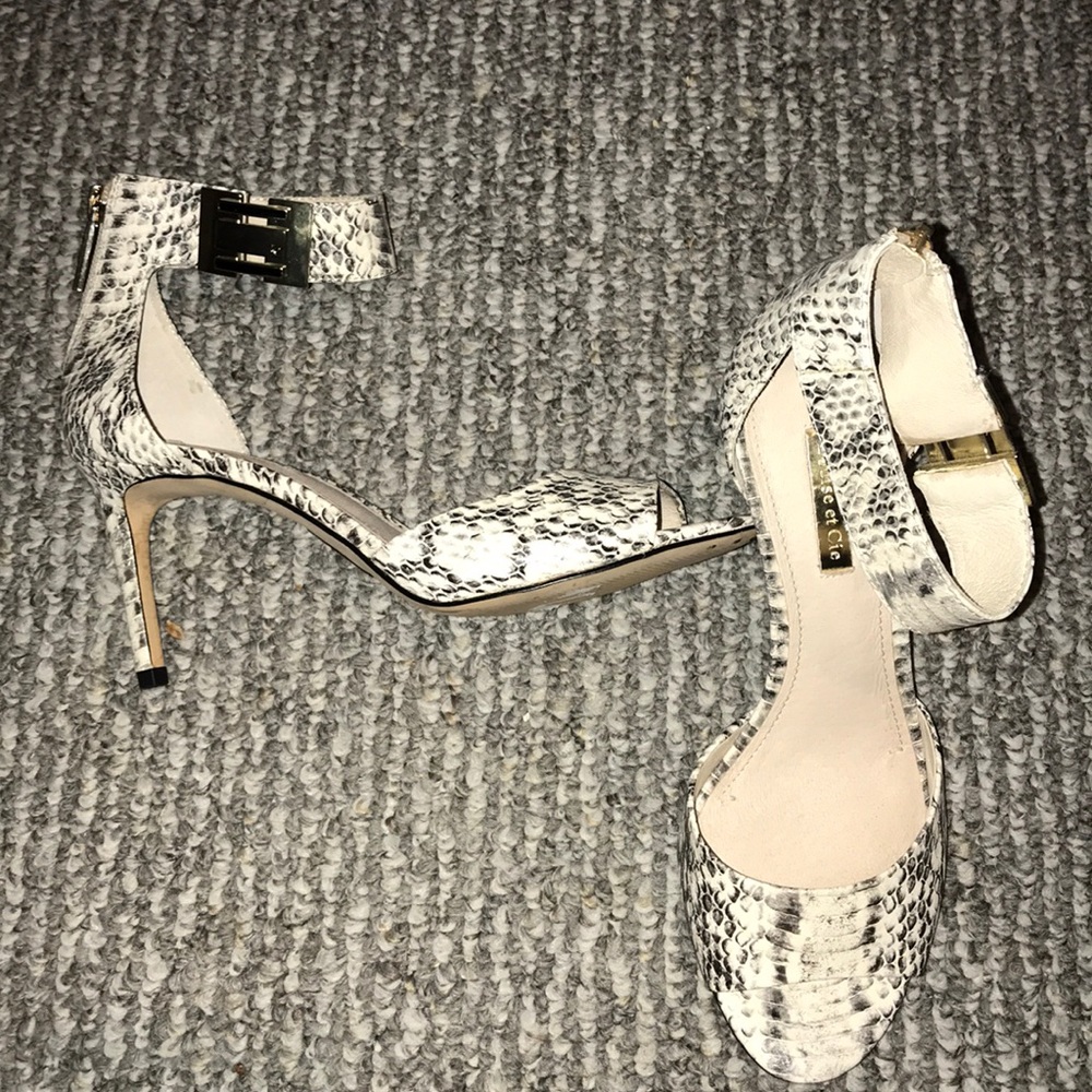 Faux snake skin with Gold Buckle